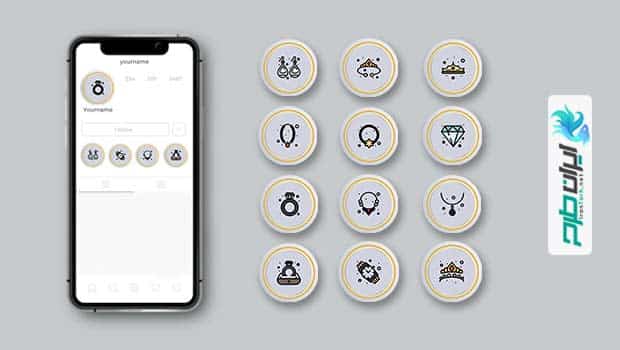 کاور هایلایت اینستاگرام طلا فروشی