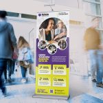 طرح لایه باز استند تبلیغاتی برای شرکت