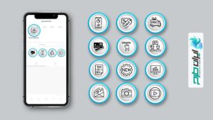 کاور هایلایت آموزشگاه رانندگی برای پیج اینستاگرام