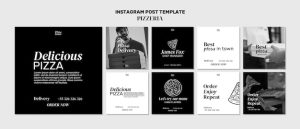 قالب اینستاگرام فست فود لایه باز